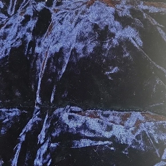 CALVIN KLEIN Performance Crushed Velvet Purple Puffer Vest sz L - Picture 2 of 8